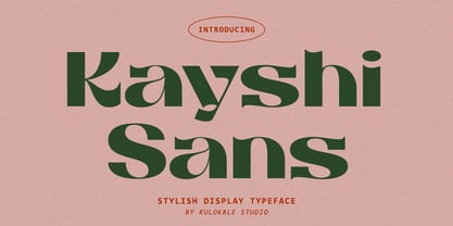 Kayshi Sans Font Poster 1