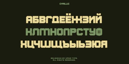 Bolshevik Font Poster 5