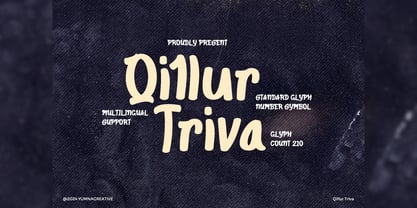 Qillur Triva Font Poster 1