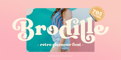 Brodille Font Poster 1
