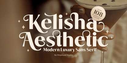 Kelisha Aesthetic Font Poster 1