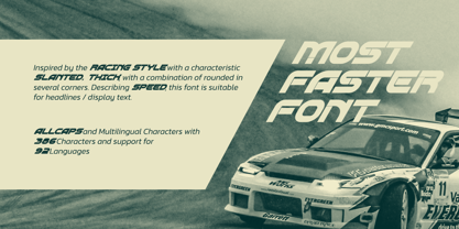 Most Faster Font Poster 2