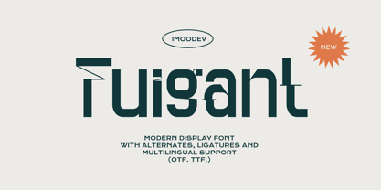 Fuigant Font Poster 1