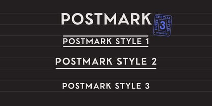 Postmark Display Font Poster 3