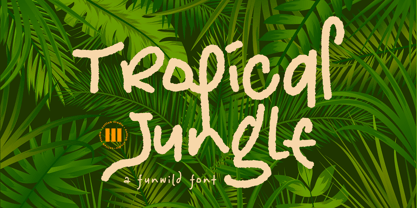 Tropischer Dschungel Font Poster 1
