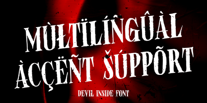 Devil Inside Font Poster 10