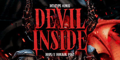 Devil Inside Font Poster 1