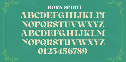 Born Spirit Font Poster 10