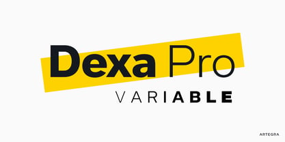 Dexa Pro Variable Font Poster 1