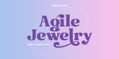 Agile Jewelry Font Poster 1