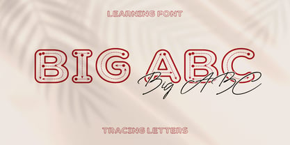 BIG Alphabet Tracing Font Poster 3