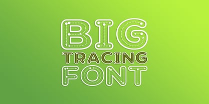 BIG Alphabet Tracing Font Poster 4