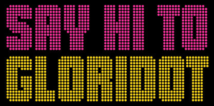 Gloridot Font Poster 1