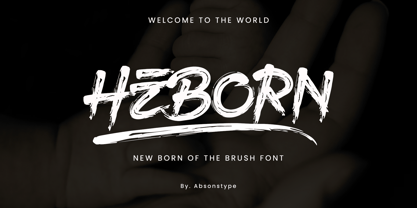 Heborn Font Poster 1