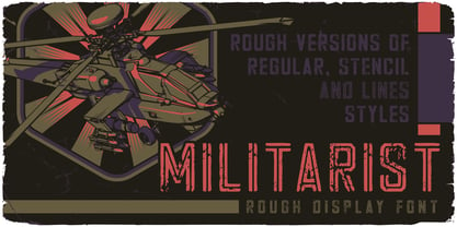 Militarist Font Poster 3