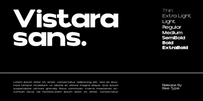 Vistara Sans Display Font Poster 1