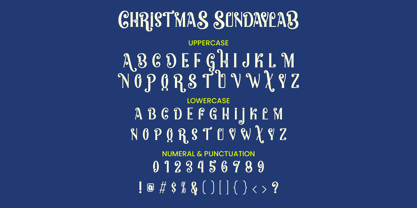 Christmas Sundaylab Font Poster 3