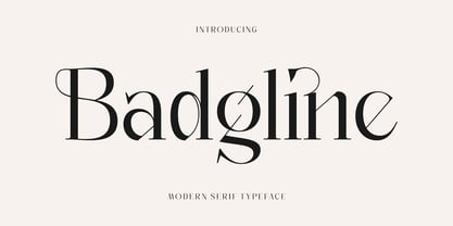 Badgline Font Poster 1