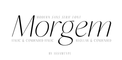 Morgem Font Poster 1