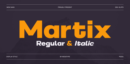 Martix Font Poster 1