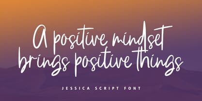 Jessica Script Font Poster 3