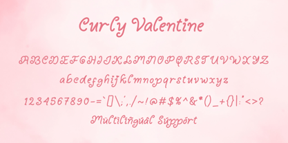 Curly Valentine Font Poster 5