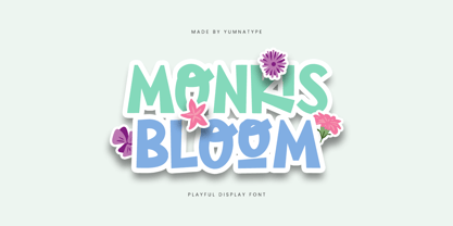 Monkis Bloom Font Poster 1