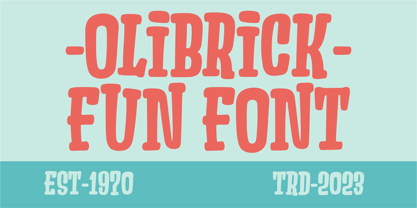 The Olibrick Font Poster 3