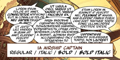 IA Airship Captain Font Poster 2