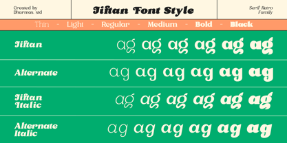 Jiftan Font Poster 2