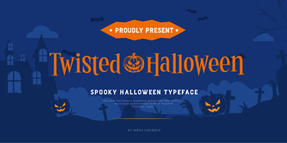 Twisted Halloween Font Poster 1