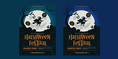 Twisted Halloween Font Poster 2