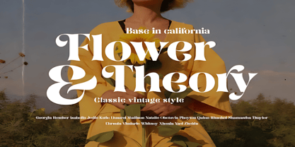 Flower and Theory Font Poster 1