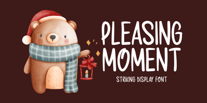 Pleasing Moment Font Poster 1
