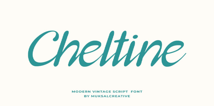 Cheltine Font Poster 1