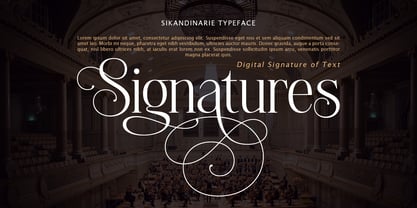 Sikandinarie Font Poster 13