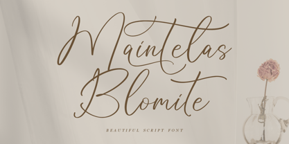 Maintelas Blomite Fuente Póster 1