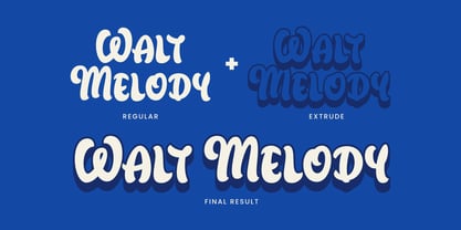 Walt Melody Font Poster 3