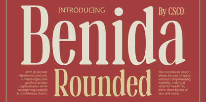 Benida Rounded Font Poster 1