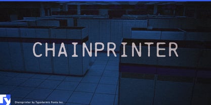 Chainprinter Font Poster 1