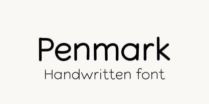 Penmark Font Poster 1