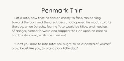 Penmark Font Poster 3