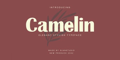 Camelin Font Poster 1