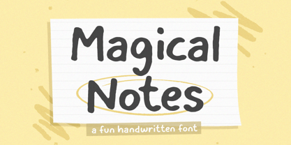 Magicalnotes Font Poster 1