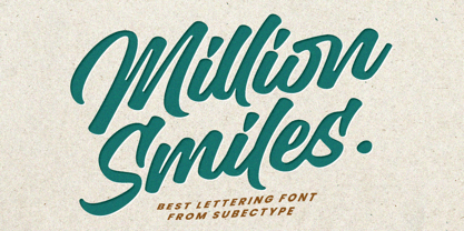 Million Smiles Font Poster 1