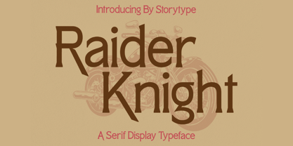 Raider Knight Font Poster 1