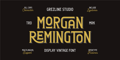 Morgan Remington Font Poster 1