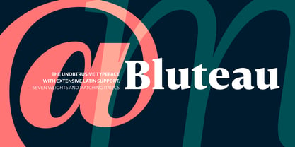 Bluteau Font Poster 1