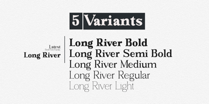 Long River Font Poster 3