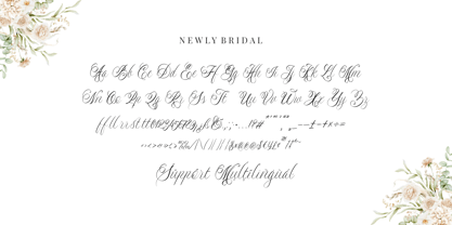 Newly Bridal Font Poster 9
